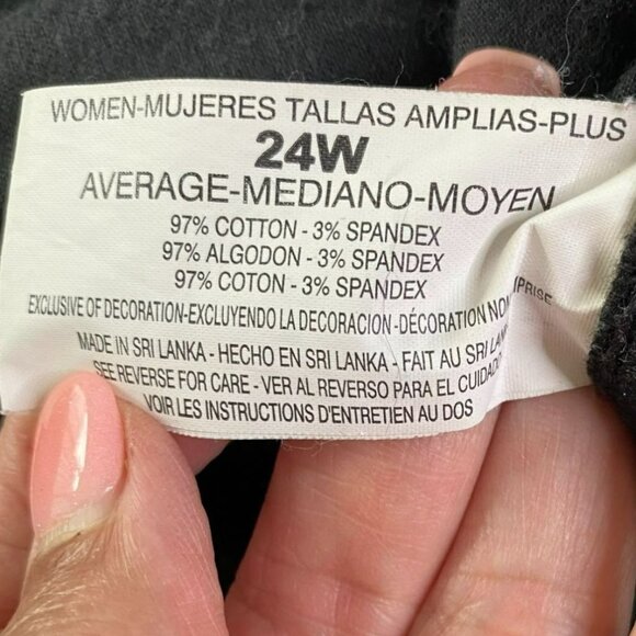 Gloria Vanderbuilt Womens Black Stretch Straight Leg Jeans Size 24 Western Biker - Picture 4 of 9